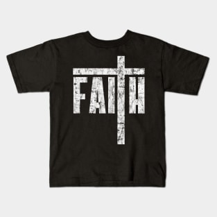 Vintage Christian Faith Cross Jesus Christ Religious Kids T-Shirt